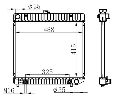 ORIS 506578 Radyatör Brazing Mercedes W123 E200-230-280 (415x498x32) 1235011201 A1235012901 1235015401 301701 A1235010501 1235003801 A1235014501 1235000401 A1235011201 1235010501