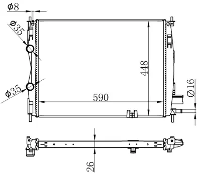 ORIS 506859 Motor Su Radyatoru Brazing Qashqai 1.5 Dci 07-> Tahliye Solda Manuel Sanzuman 590x448x26 21400JD50A 67360 735114 DRM46018 DN2287 21400JD50B 104530 DNA2287 RA0190210 70001N