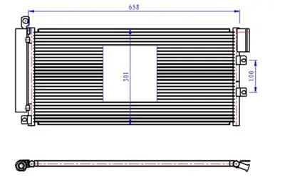 ORIS 588001 Klima Kondenseri Linea 1.3 Jtd (660x305x12) 51785227 FT5356 1785227 FT5356D 51831829 59116447 TSP0225697 940023 82046N 59117438