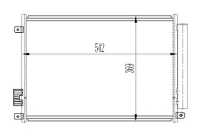 ORIS 588014 Klima Kondenseri Fiat 500 1.2i-1.3mjtd-1.4i-1.3tdci-1.3jtd 07=> (Oto.-Mek.) 9S5119710AA 51786211 1S5119710AA 8042066 448C0069 17005347 70816812 160160026 51785398 AC875243