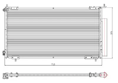 ORIS 588058 (X) Klima Kondenseri Honda Crv 2.0i 16v (02-06) 94772 80101SCAA01 814225 CD080282A 818146 AC678000S 945945 KHD5201 80110S9A003 102009N