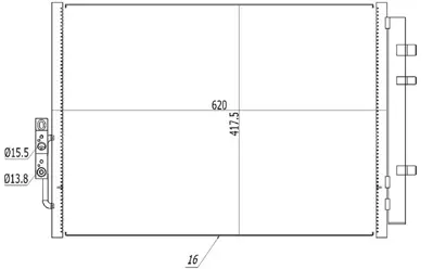 ORIS 593350 Klima Kondenseri Bmw X3 2.8x 10=> (Oto.-Mek.) 64539216144 DCN05016 8022037 BW5481D 814387 9216144 940227 KBW5481 350035 AC779000S