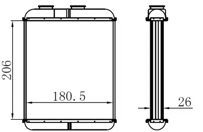 ORIS 594060 Kalorifer Radyatörü Brazing Astra F-Astra G-Astra H (Yüzüklü) (Mek+otom) (208x183x26) 9117117 5510176S 1090061 1618134 351311141 5051306321 37006259 60779451 159261N 6072003