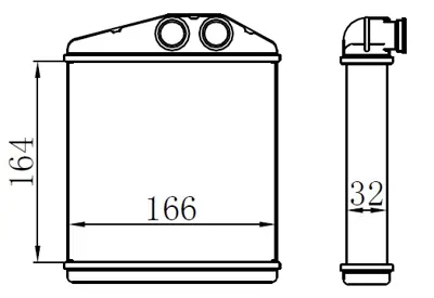 ORIS 594068 Kalorifer Radyatörü Brazing Corsa C-Tigra Twintop 1.2-1.4-1.8-1.3cdti-1.7cdti 00> (160x165x32) OLA6354 1618222 156002N 220M47 37006354 220M47A 9196140 AH6000S M220085A 8FH351000501