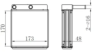 ORIS 594138 Kalorifer Radyatörü Brazing J9 (170x173x48) CC111 3925002900 781554 LVKN167 WG1408543 70025 87779 833083 1957209 644838