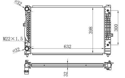 ORIS 802525 Radyatör Brazing Passat (96-00) A4 (95-01)a6 (00-05) (Adp-Ahl) (Ac+klimasiz+mek+otom)(632x398x32) 8D0121251BC 480370N 8MK376716621 18302122 60227A 1103008 8D0121251M 60229 60499 8D0121251BE