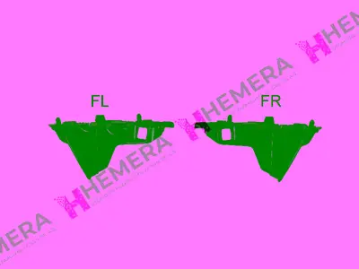 PULO F000BL06A0 Braket Tampon Ön (Set) Peugeot 208 2019> 1649826580 36578ANA 20819420 PG3301005