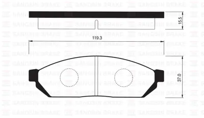 SANGSIN Y10665 Ön Balata Honda Civic (79-84)-Suzuki Alto (82-88)-Damas (Gdb254) 45022SA0670 986494208 5521085000 11100 BP8500 551522 13046059162 BP191 MDB1184 45022SA0999HE