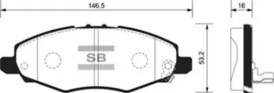 SANGSIN Y11311 Ön Fren Balata Toyota Hilux Vigo 2.5l 2kdftv Kun15 4x2 05-07 044650K130 044650K040 WVA24523
