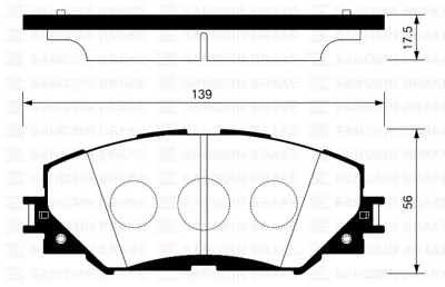 SANGSIN Y11567 Ön Fren Balata Toyota Auris. Corolla 1.6l 1zr-Fe Zre151 07-11 / 1.33l 1nr-Fe Nre150 6 Vites 10-12 0446542160 0446512610 0446502220