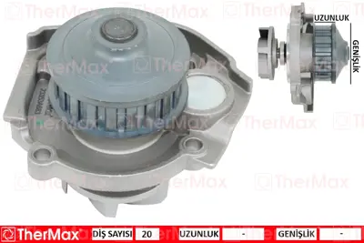 TherMax TC2045 Devirdaim Uno 60-Palio 1.2 (20 Diş)(Pa286a) (T) (5973713) 46423351 KP7392 46474432 K985264B KBU5945C 7691820 1987948797 K1PA467A 3096W0137 KTBWP1840
