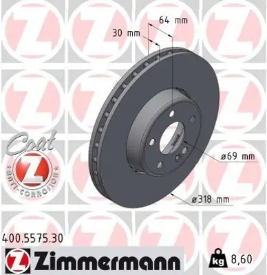 ZIMMERMANN C900 334A Fren Diski W206-S206 (21-23) 2064211200 A2064211200