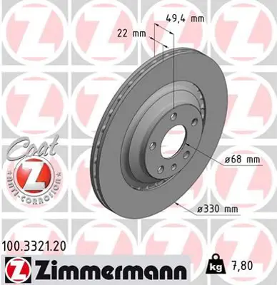 ZIMMERMANN GDB870 Arka Fren Aynasi A6 2.0tfsi-Tdi-2.4-2.8fsi-2.7tdi-3.0tfsi-Tdi-3.2fsi-4.2fsi (04-11) (1kw- 2ee-2e 986479299-986479c64-Df4818s 4F0615601F 24032202231 DDF1240C 92132603 24892 986479299 24012202431 DDF1240 L4FD615601A 4F0615601D