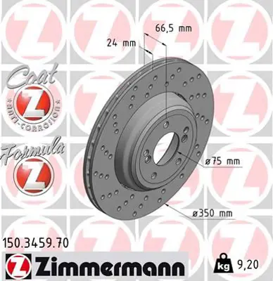 ZIMMERMANN HX153D Fren Diski Arka Sol Bmw M3 E90 E92 E93 18026 34212283803 34212283387 BBD6058S ADC2831L RS0388L 24012402312 92211010 2283387 150345970