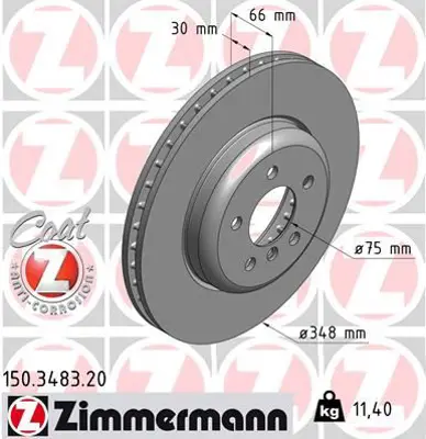ZIMMERMANN JTC1391 Fren Diski On Bmw F06 F10 F11 F12 F13 34116775277 9C40913 BG9154BC BS9318HC 2421587 24013002181PRPCSMS DF6615S DSK3254B WH21738 58153415122