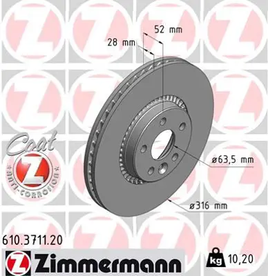 ZIMMERMANN JTC2105 On Fren Disk Aynasi Havali S60 Ii - 10>15 S80 Ii 08>14 V60 I 10>15 V70 Iii 10>15 Xc70 Ii 07>14 V60 06>14&Nbsp;Ford S-Max 10>15 Galaxy 10>15 2.0 Ecoboost - 2.2 Tdci / Freelander 2 3.2 1380046 MFD2L05 ADC1251V 92162300 610371152 6G9N2C375DA DIL05 1434815 1864276 600LL05