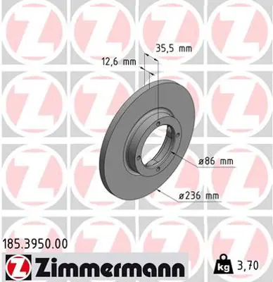 ZIMMERMANN JTS420 Fren Diski Ön Matiz 2005 >spark 2000 > 986478712-Df4123 96179110 617810 230166 DIW05 90487402 BD0239 BS8284 DDF206 90295087 DSK518