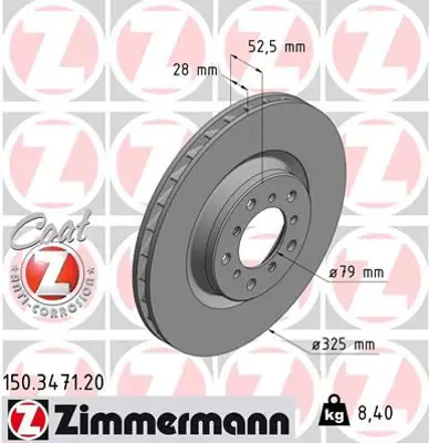 ZIMMERMANN JTS498 Fren Disk 150347120 34112229530 3155213086PD 34211163149 34211162305 34116756090 34112282805 34216757748 34112282806 34111123072