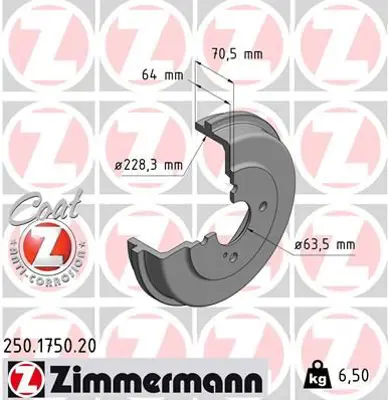 ZIMMERMANN JTS7518 Fren Disk 1763131 AY111126AC 1949898 2005461 61459 BV611126BB BV611126BC 1781451 1752037 DB4427