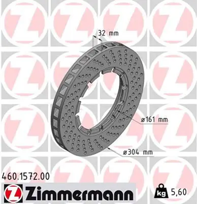 ZIMMERMANN PHB295 Fren Disk 93035104800 FBD283 37640 BS8988 561801B 5190 92035800 81200 986478410 93035104802