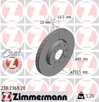 ZIMMERMANN PML432 Ön Fren Aynasi Corsa D 07> Corsa E 14> Adam 13> Punto Evo-Grande Punto 05> (257x22x4dl Havali 14inç) (55700921) 13317922 562304J HPD1180 DF1081 55702569 BDRS225825 986479223 9584334 569024 BS8599