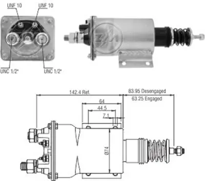 ZM 10305 24v 50mt Case-Caterpillar-Cummins-Fiatallis-Gm-Chevrolet 