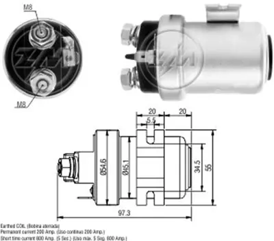 ZM ES21131-12B1 24v 200 Amper Universal Tip Ara Otomatik (Tek Fis) 