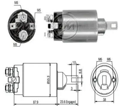 ZM ES21335-12B1 12v Mitsubishi Onan-Kia-Mazda-Suzuki M372X00171 1911430 M372X06871 M2T63371 M372X02171 SC003 M371X45971 M2T56072 M2T56071 MD607448