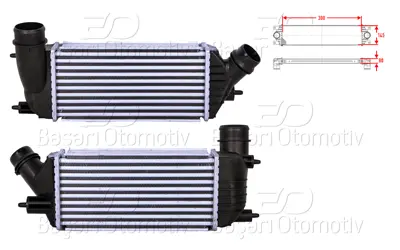 WISCO 0384.P2 Turbo Radyatoru (Intercooler) 300x145x80   384P2