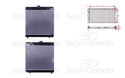 WISCO 1235010201 Su Radyatoru Brazing Mt 415x495x32   1235015101 1235014601 1235002801 1235010201 A1235003503 BM525 8MK376706191 A1235010101 1235012801 1235011901