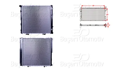 WISCO 1245006303 Su Radyatoru Brazing At 488x488x32   A1245006202 1245006303 A1245006303 RA0170330 A1245004803 124500630364 62764A 1245004803 A124500630364 1245006203
