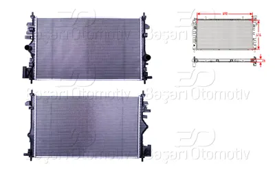 WISCO 1300291 Su Radyatoru Brazing Mt 690x414x26 Musursuz   1300291 U4132 735482 OLA2474 630716 37002474 53776 13241725 961323 350213141300