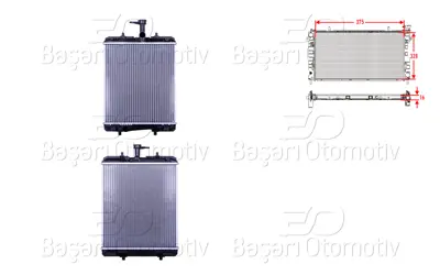 WISCO 1330.P4 Su Radyatoru Brazing Mt 375x328x16 Mm   1330P4 1330P5 103684 1020788815 29366 1333C4 1333C9 164000Q010 TOA2363 350213392000