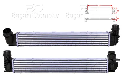 WISCO 14496-0006R Turbo Radyatoru (Intercooler) 655x90x80   105291 144960006R 43004412 144961285R RT4412 RTA4412 MST359 M823099A 818878 351319203590