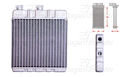 WISCO 1618142 Kalorifer Radyatoru Brazing 180x210 Mm   1618142 8FH351311141 72660 347115 812285 OL6321 220M30 37006321 812222 54279