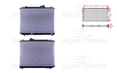 WISCO 17700-60G11 Su Radyatoru Brazing At 350x518x16   1770060G11 102323 8MK376724701 53208 DRM47002 PA100689 RA0420031 SZ2052 348115 1770060G12
