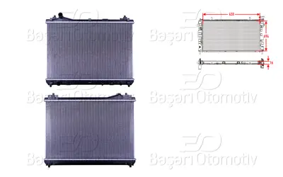 WISCO 17700-67J00 Su Radyatoru Brazing Mt 450x694x16 Mm   1770067J00 320007N 42M18 64201 129047 129054 105103 53917 129058 52002100