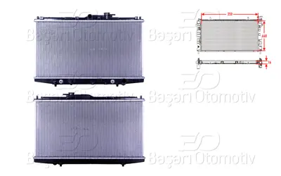 WISCO 19010-PDA-E51 Su Radyatoru Brazing At 350x668x16   19010PDAE51 ADH29861 8521701 7121002 100028N D74006TT 180170011 25002119 8521702 DCM2162