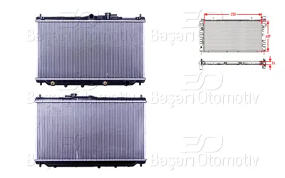 WISCO 19010-PT1-901 Su Radyatoru Brazing At 350x658x16 Mm   19010P39901 19010PT1901 62283A 111018 HD2011 8MK376707431 19010PT1903 111047 19010P39903 19010PT4G56
