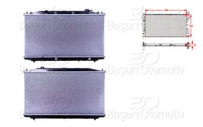 WISCO 19010-RL6-R51 Su Radyatoru Brazing At 400x768x16   19010RL6R51 53971 100066N 68096 HD2224 111085 DRM40025 19010RL5R51 60252224 55017057