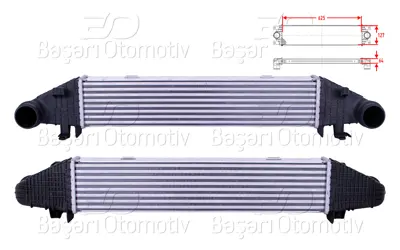 WISCO 2045000500 Turbo Radyatoru (Intercooler) 625x127x64   2045000500 8ML376777121 A2045000500 CI359000S CI359000P 96596 127017N MSA4557 MS4557 105635