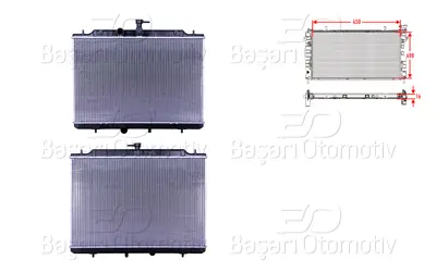 WISCO 21400-JG300 Su Radyatoru Brazing Mt 450x688x16 Mm   21400JG300 735205 60132292 53761 350213135400 DRM46006 67365 13002292 LRc141G4 21400JG000