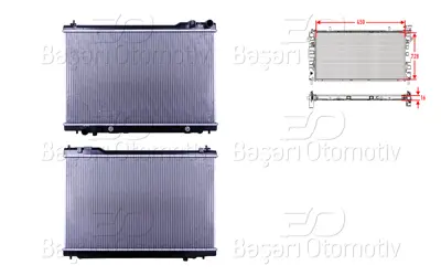 WISCO 21460-CG200 Su Radyatoru Brazing At 450x728x16   21460CG200 55015226 DN2305 60132305 70145N 13002305 PL021677 5500121S 68118 21460CM81B
