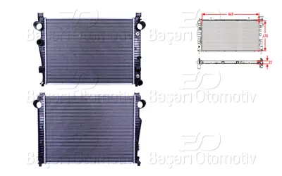WISCO 2205000003 Su Radyatoru Brazing Mt-At 640x478x22   8MK376710284 MSA2301 2205000003 1063105 102168 62771A 8MK376710281 MS2301 RA0170700 62771