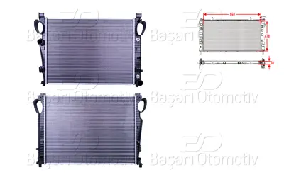 WISCO 2205002003 Su Radyatoru Brazing Mt-At 640x478x36   313572 2205002003 58970 7109 8MK376712591 A2205000103 2108935 8MK376718741 5501915S 735234