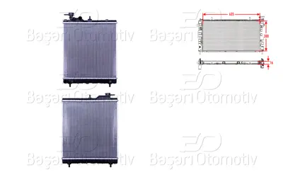 WISCO 25310-05500 Su Radyatoru Brazing Mt 405x388x16   2531005500 ADG09885 HY2192 2531005900 735562 1283001 560047N 60822192 33096 2060286