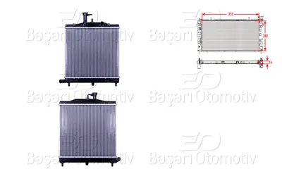 WISCO 25310-07800 Su Radyatoru Brazing Mt 355x388x16   2531007800 2531007532 KA2163 KI322R002B 105806 58531 66771 KKA2172 83002172 R14287