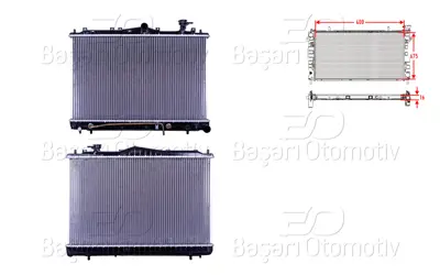 WISCO 25310-34050 Su Radyatoru Brazing At 400x675x26   2531034050 HYUN5136A 2531034000 112025 RDA283069 82002033 82002026 53258 HY2033 560150N