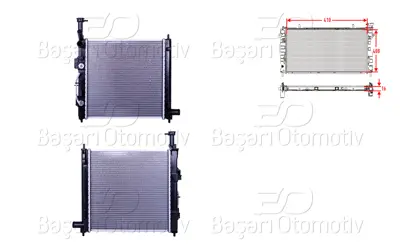 WISCO 25310-G6250 Su Radyatoru Brazing At 410x408x16   25310G6050 25310G6250 83012728