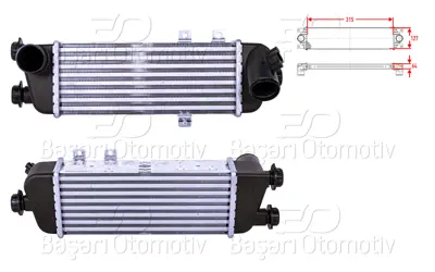 WISCO 28270-2A610 Turbo Radyatoru (Intercooler) 315x127x64   282702A610 30305 96562 7333004 82014227 865M10A 2826227060 282702A611 2826427060 CI500000S